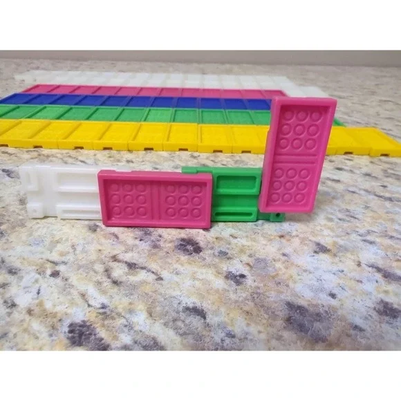 Domino Rallye Bully West Germany 1982 Glow In Dark Snap Together 92 Pieces Rare - Picture 16 of 16